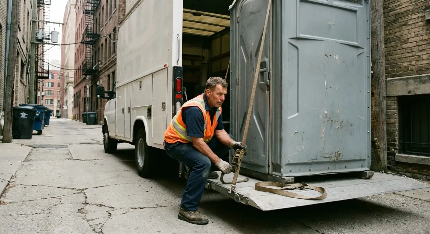 Portable sanitation services in Downtown Stafford